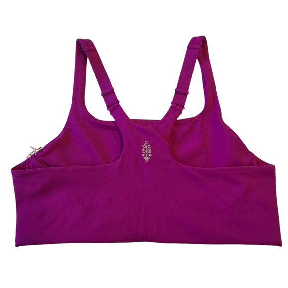 Free People x Hatch Maternity Bra Womens Size XS Fluorescent Berry Square Neck - Picture 2 of 5